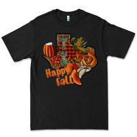 Black happy fall texas Premium Tee - CowhideDigitalArt