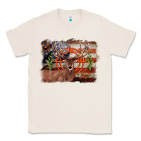 Natural deer hunting target american flag  background Classic Tee - BarkalooDesign