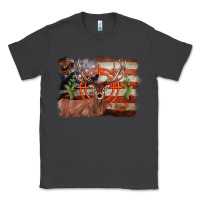 Smoke deer hunting target american flag  background Classic Tee - BarkalooDesign