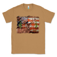 Toasted Coconut deer hunting target american flag  background Classic Tee - BarkalooDesign