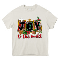 Cream Joy To The World Heavy Core Tee - FaDigitalArtStudio