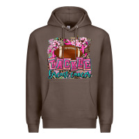 Coffee tackle breast cancer Premium Hoodie - AdoDesignShop