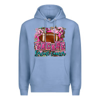 Colony Blue tackle breast cancer Premium Hoodie - AdoDesignShop