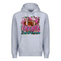 Heather Grey tackle breast cancer Premium Hoodie - AdoDesignShop