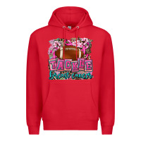 Red tackle breast cancer Premium Hoodie - AdoDesignShop