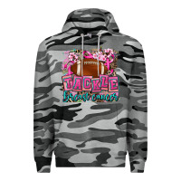 Slate Camo tackle breast cancer Premium Hoodie - AdoDesignShop