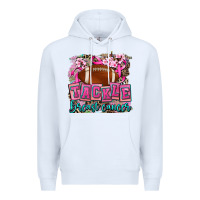 White tackle breast cancer Premium Hoodie - AdoDesignShop