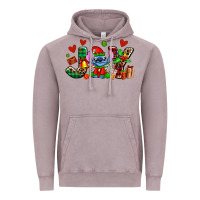 Vintage Zinc joy with christmas elf stitch Vintage Hoodie - AdoDesignShop