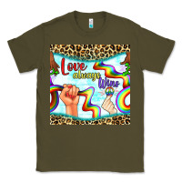 Army Green Pride lgbtq love always wins peace gender symbol Classic Tee - BundleAndBundleShop