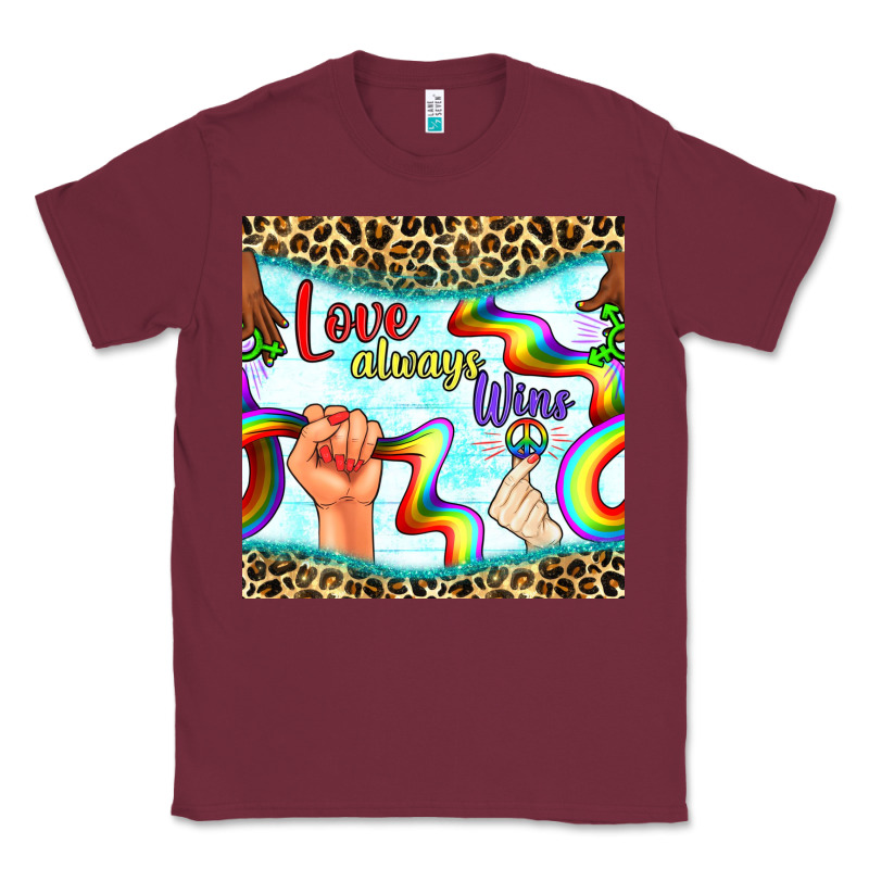 Pride Lgbtq Love Always Wins Peace Gender Symbol Classic Tee by BundleAndBundleShop | Teevron