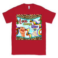 Red Pride lgbtq love always wins peace gender symbol Classic Tee - BundleAndBundleShop