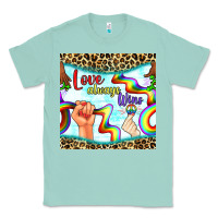 Seafoam Pride lgbtq love always wins peace gender symbol Classic Tee - BundleAndBundleShop