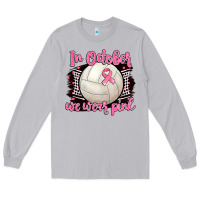Moon Dust in october we wear pink volleyball Long Sleeve Tee - BarkalooDesign