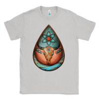 Moon Dust teardrop tooled leather bullskull earrings Classic Tee - Jasminsmagicworld