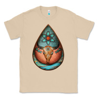 Mushroom teardrop tooled leather bullskull earrings Classic Tee - Jasminsmagicworld