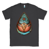 Smoke teardrop tooled leather bullskull earrings Classic Tee - Jasminsmagicworld