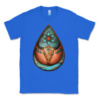 True Royal teardrop tooled leather bullskull earrings Classic Tee - Jasminsmagicworld