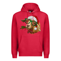 Cardinal christmas goat Premium Hoodie - RanaPortraitStore
