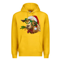 Lemon christmas goat Premium Hoodie - RanaPortraitStore