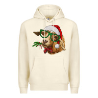 Sandshell christmas goat Premium Hoodie - RanaPortraitStore