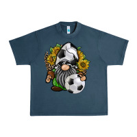 Midnight Navy soccer gnome Urban Heavy Tee - RacoonDesign
