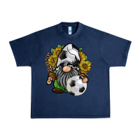 Navy soccer gnome Urban Heavy Tee - RacoonDesign