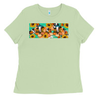 Matcha Cow fall pumpkin Ladies Tee - Artiststas