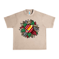 French Oak teacher sunflower Urban Heavy Tee - RacoonDesign