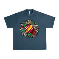 Midnight Navy teacher sunflower Urban Heavy Tee - RacoonDesign