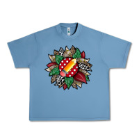 Pebble Blue teacher sunflower Urban Heavy Tee - RacoonDesign