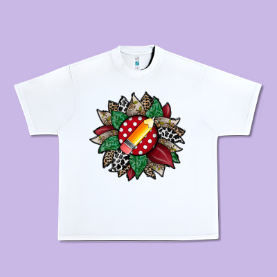Teacher Sunflower Urban Heavy Tee Designed By Racoondesign