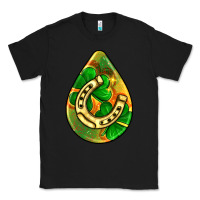 Black st.patrick's teardrop earrings Classic Tee - FaDigitalArtStudio