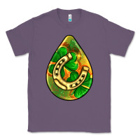 Lavender st.patrick's teardrop earrings Classic Tee - FaDigitalArtStudio