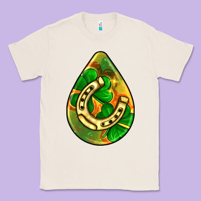 St.patrick's Teardrop Earrings Classic Tee Designed By Fadigitalartstudio