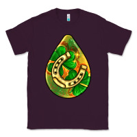 Plum st.patrick's teardrop earrings Classic Tee - FaDigitalArtStudio