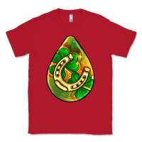 Red st.patrick's teardrop earrings Classic Tee - FaDigitalArtStudio
