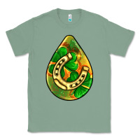 Sage st.patrick's teardrop earrings Classic Tee - FaDigitalArtStudio