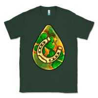 Sports Green st.patrick's teardrop earrings Classic Tee - FaDigitalArtStudio