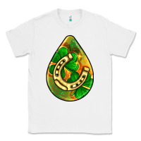 White st.patrick's teardrop earrings Classic Tee - FaDigitalArtStudio