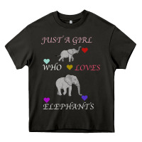 Asphalt Just A Girl Who Loves Elephants Heavy Core Tee - Bettercallsaul