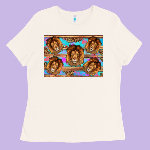 Lion Ladies Tee Designed By Artiststas