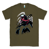 Army Green VENOM ART Classic Tee - DesigneFamous