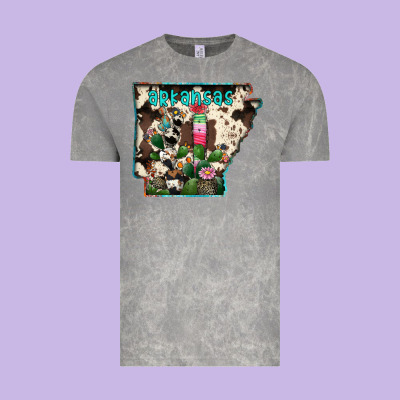 Arkansas Map Vintage Tee Designed By Racoondesign