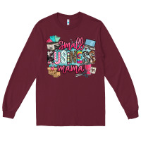 Burgundy small business mama Long Sleeve Tee - BarkalooDesign
