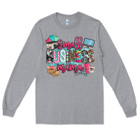 Heather Grey small business mama Long Sleeve Tee - BarkalooDesign