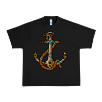 Black western anchor Urban Heavy Tee - RacoonDesign