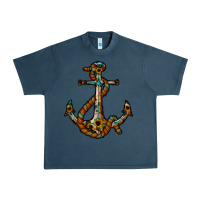 Midnight Navy western anchor Urban Heavy Tee - RacoonDesign