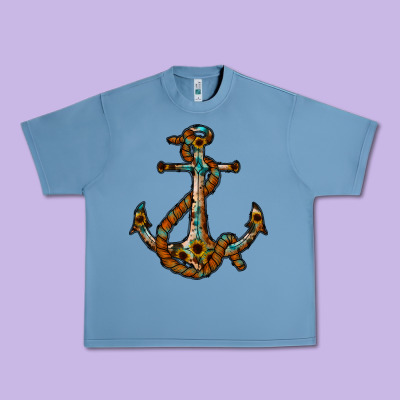 Western Anchor Urban Heavy Tee Designed By Racoondesign