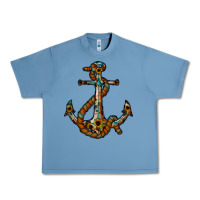 Pebble Blue western anchor Urban Heavy Tee - RacoonDesign