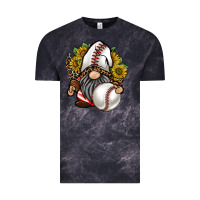 Cloud Black baseball gnome Vintage Tee - RacoonDesign